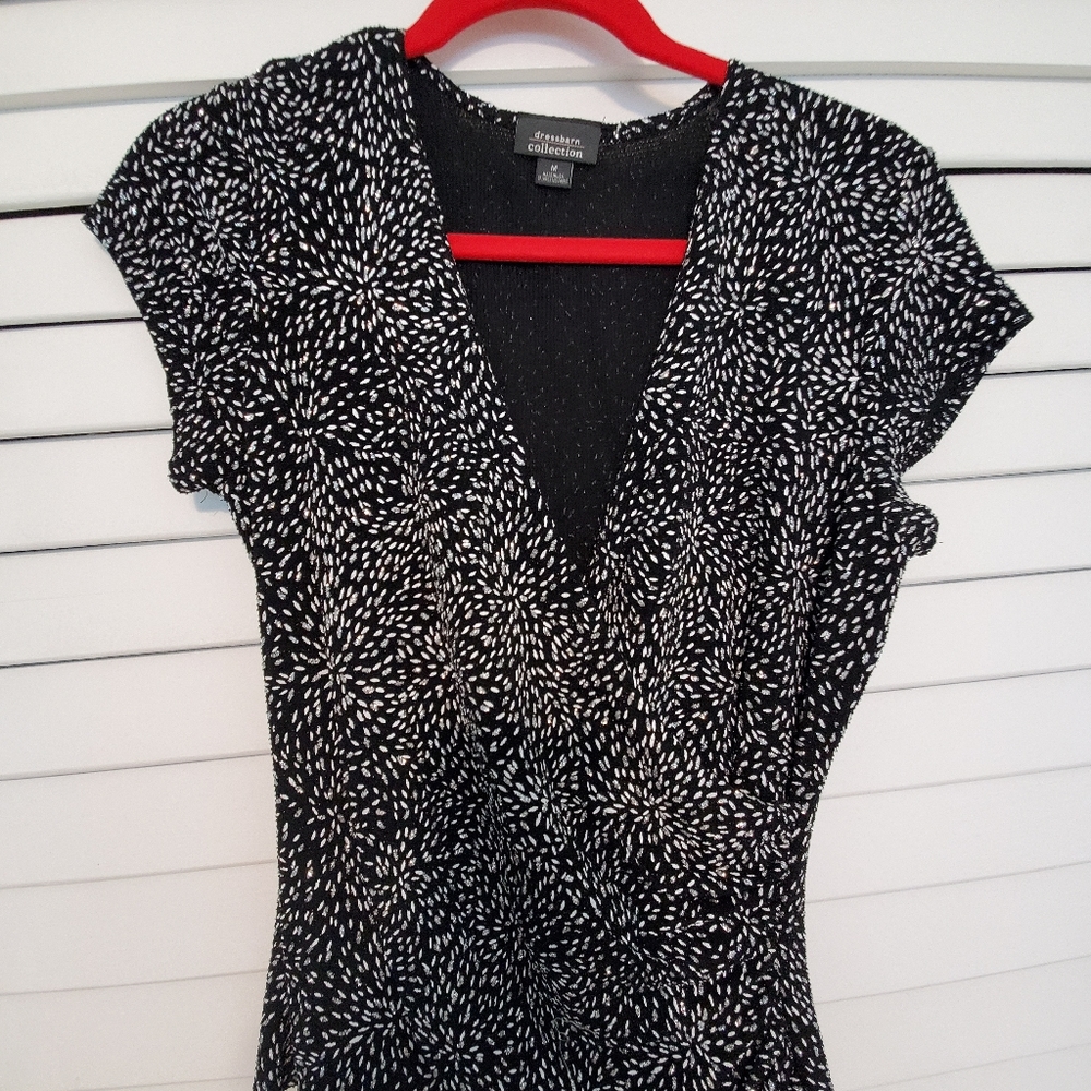 Sharp Metallic black & silver top